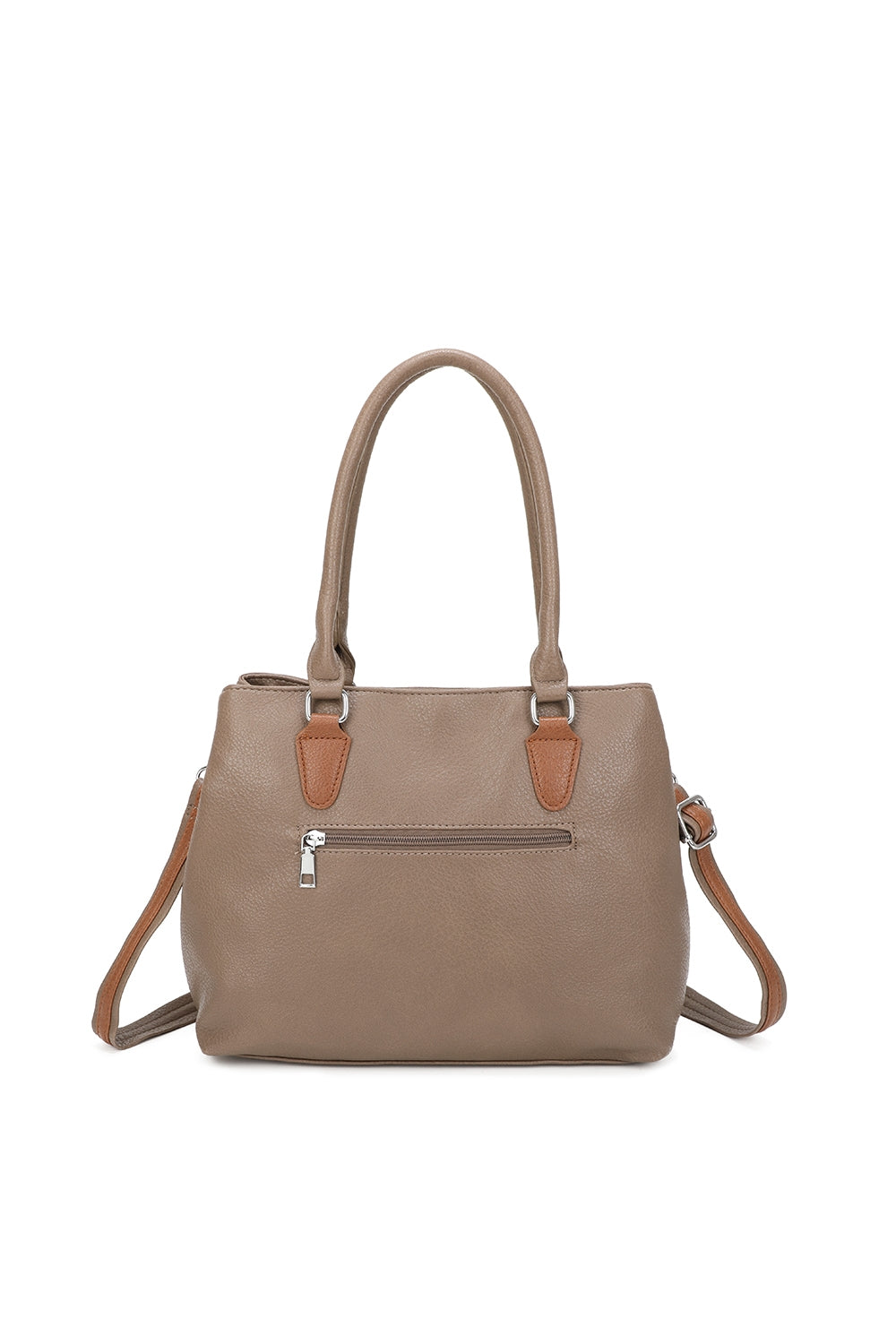Olivette PU Leather 2 Compartments Multi Pocket Practical Hobo Bag - RW250559
