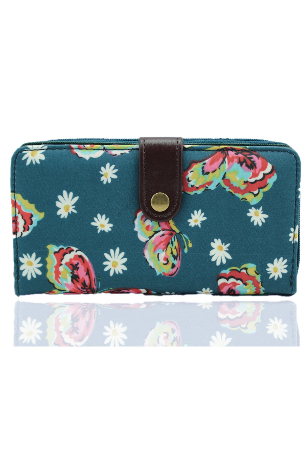 Daisy Butterfly Floral Waterproof Long Purse - K2 - DB