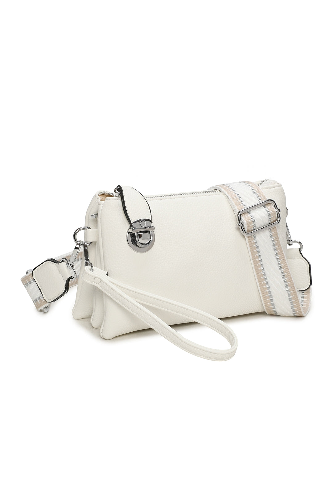 Lunaris Triple Compartment Crossbody Bag With A Fixed Lock - RM250612