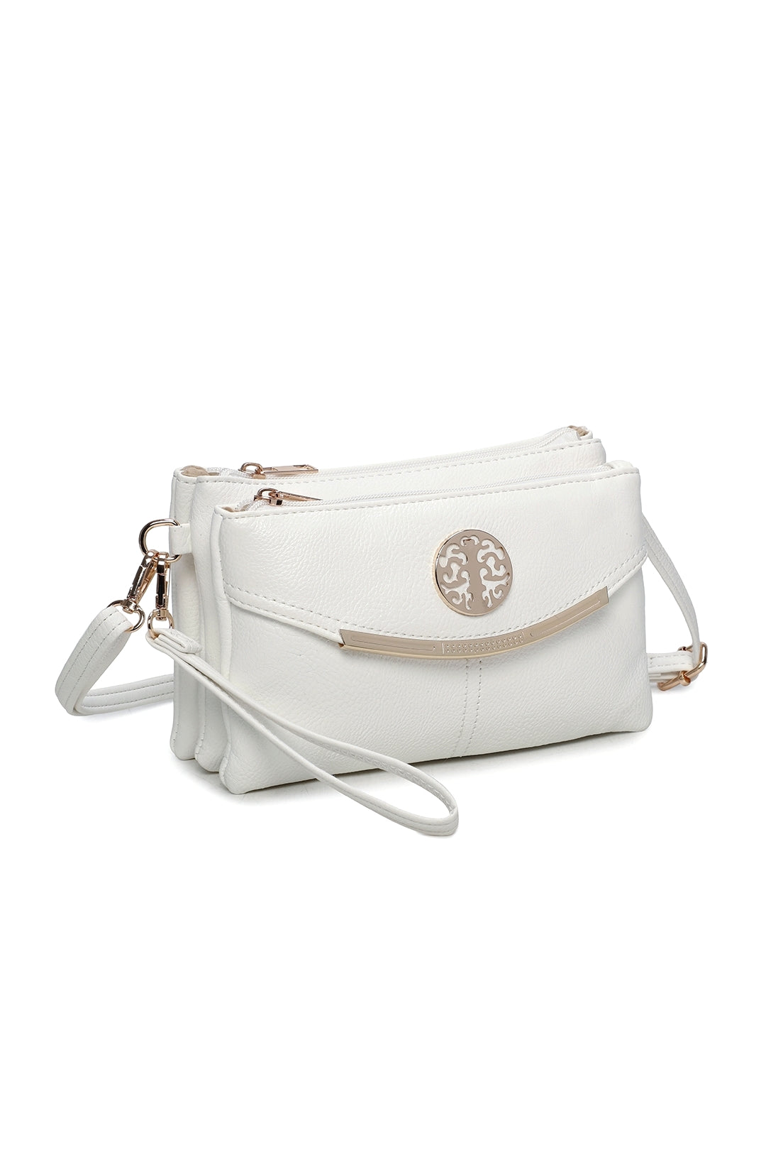 Noveau Triple Compartment Crossbody Bag - RB15111