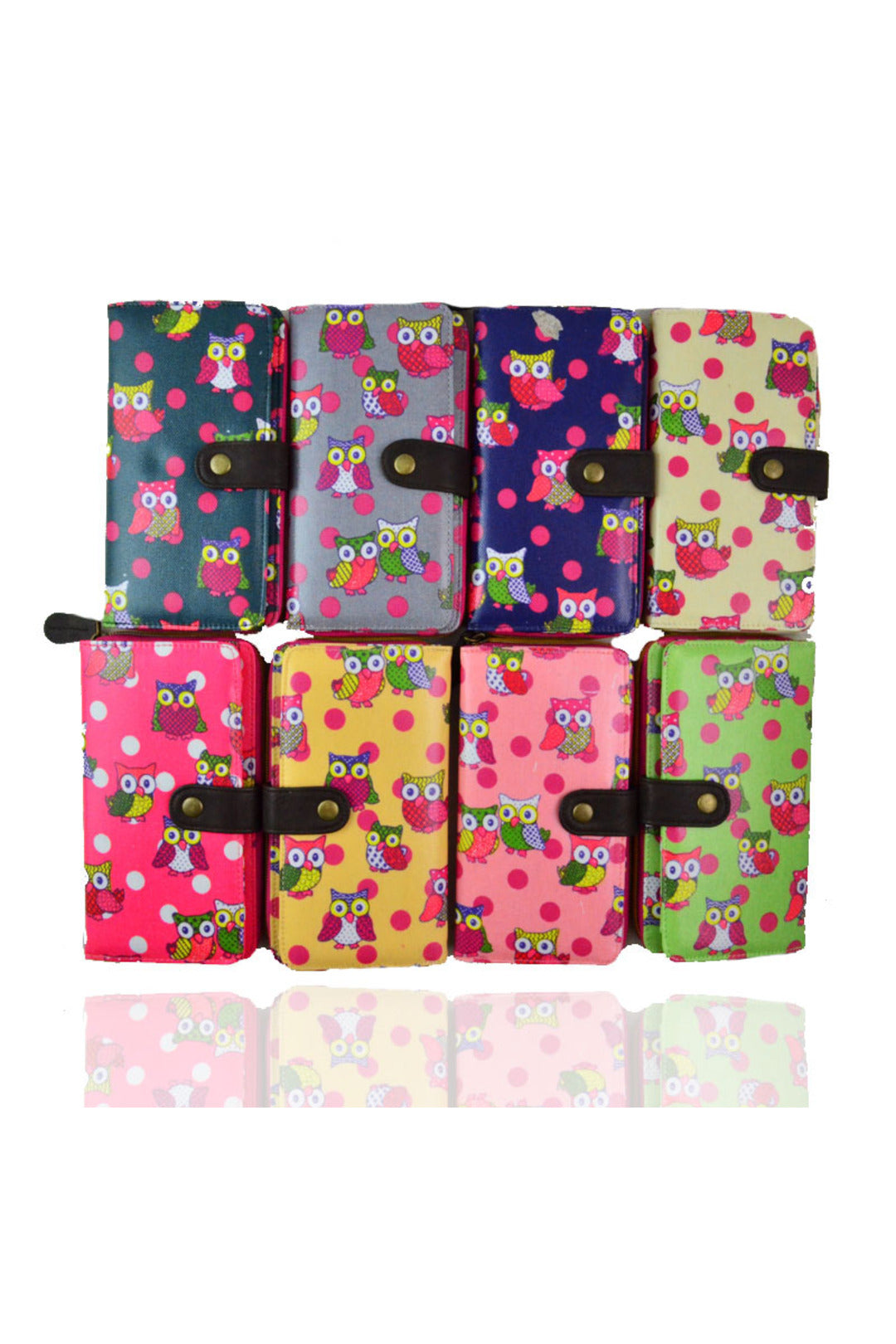 Owl Polka Dot Printed Waterproof Wallet - K2 - Owl - PD