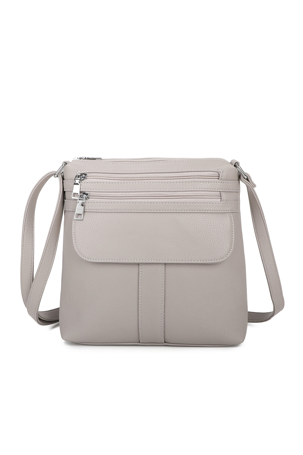 Vier Quadriple Zip Cross Body Bag