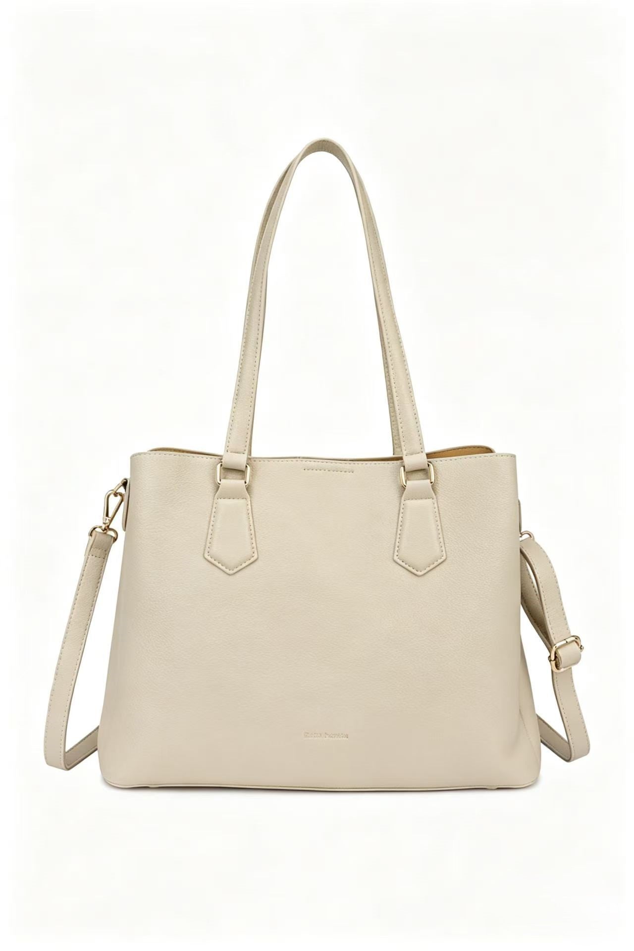 Arcadia PU Leather Triple Compartments Shoulder Bag - BP22517