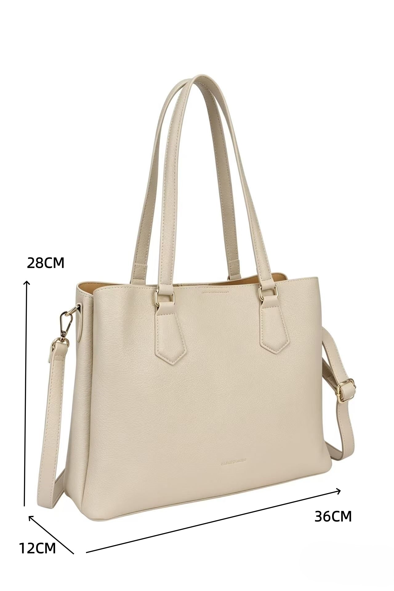 Arcadia PU Leather Triple Compartments Shoulder Bag - BP22517