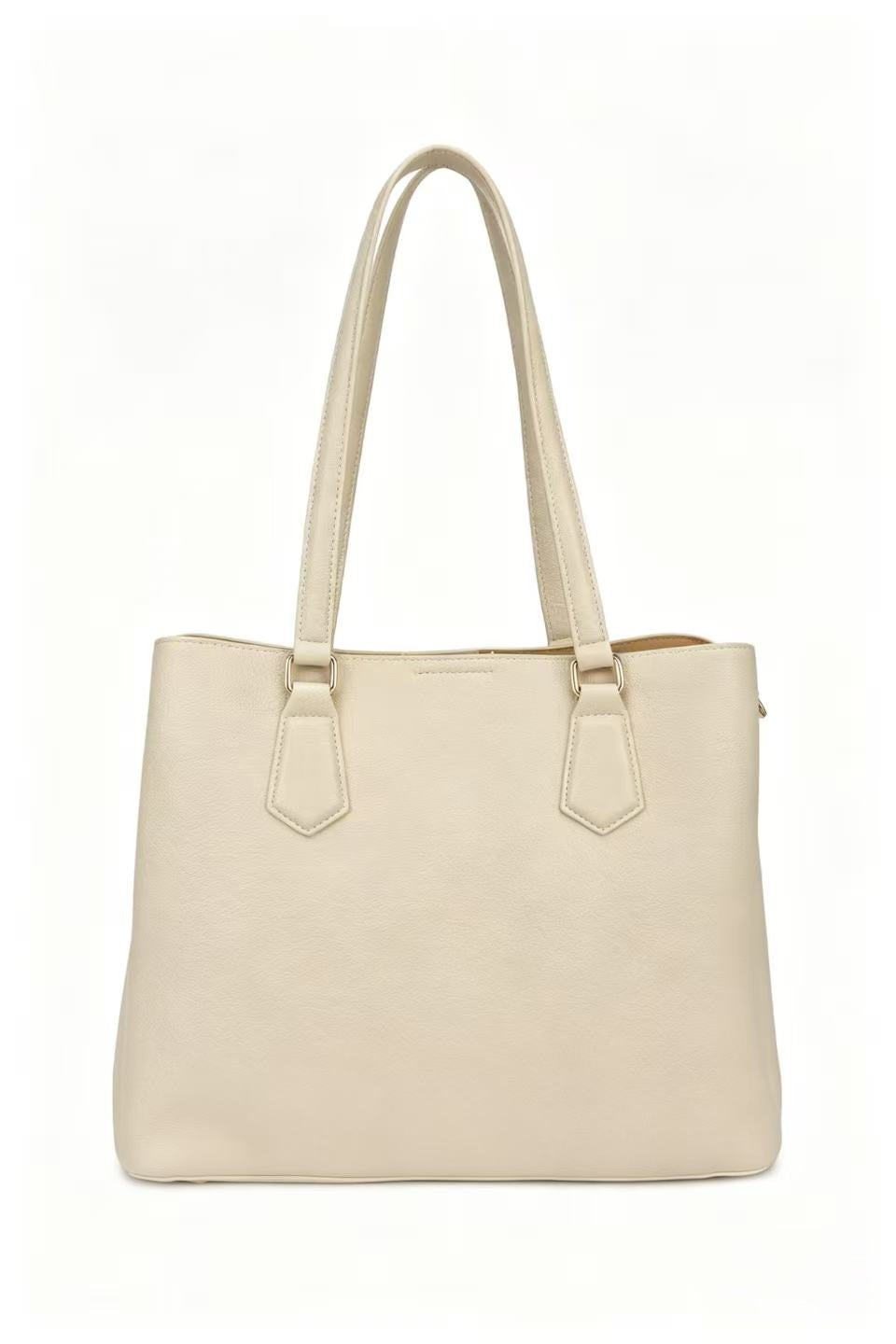 Arcadia PU Leather Triple Compartments Shoulder Bag - BP22517
