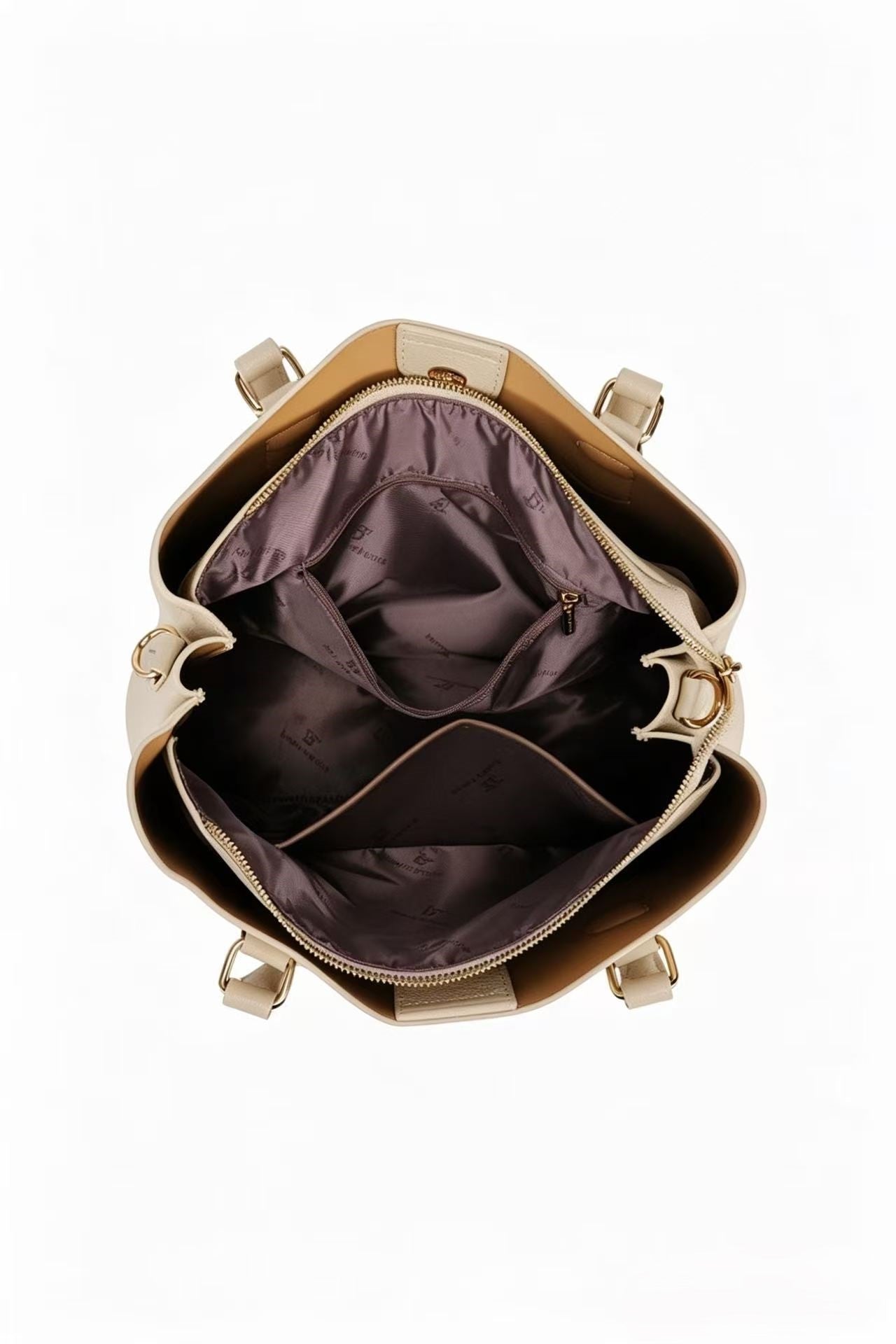 Arcadia PU Leather Triple Compartments Shoulder Bag - BP22517