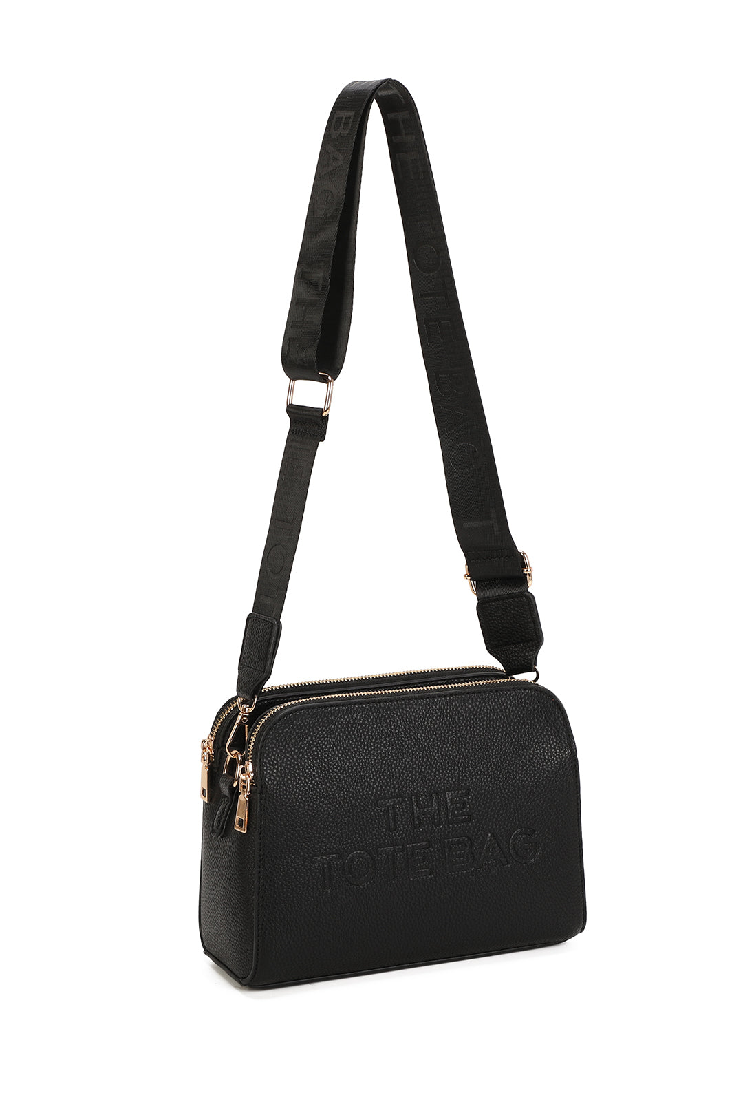Verity Three Zipped Sections Triple Compartments Crossbody Tote Bag - RM230417