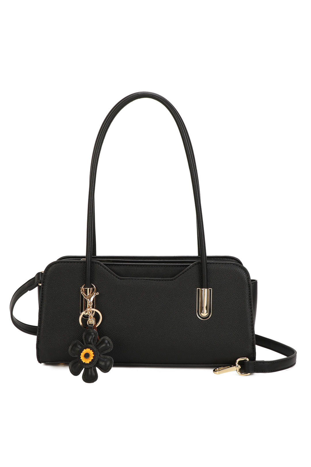 Aveline PU Leather baguette-style Top Handle Bag - RY260535