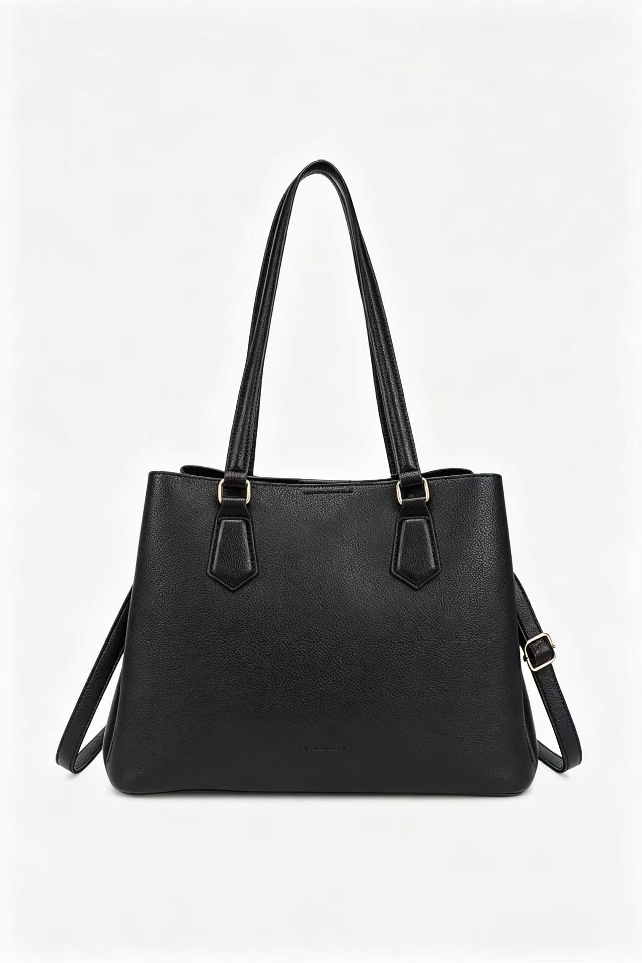 Arcadia PU Leather Triple Compartments Shoulder Bag - BP22517