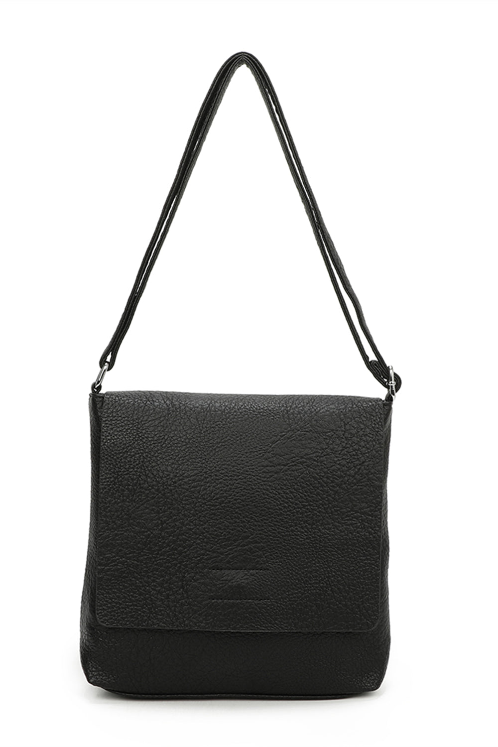 Blanchett Minimalist Flap PU Leather Shoulder Bag