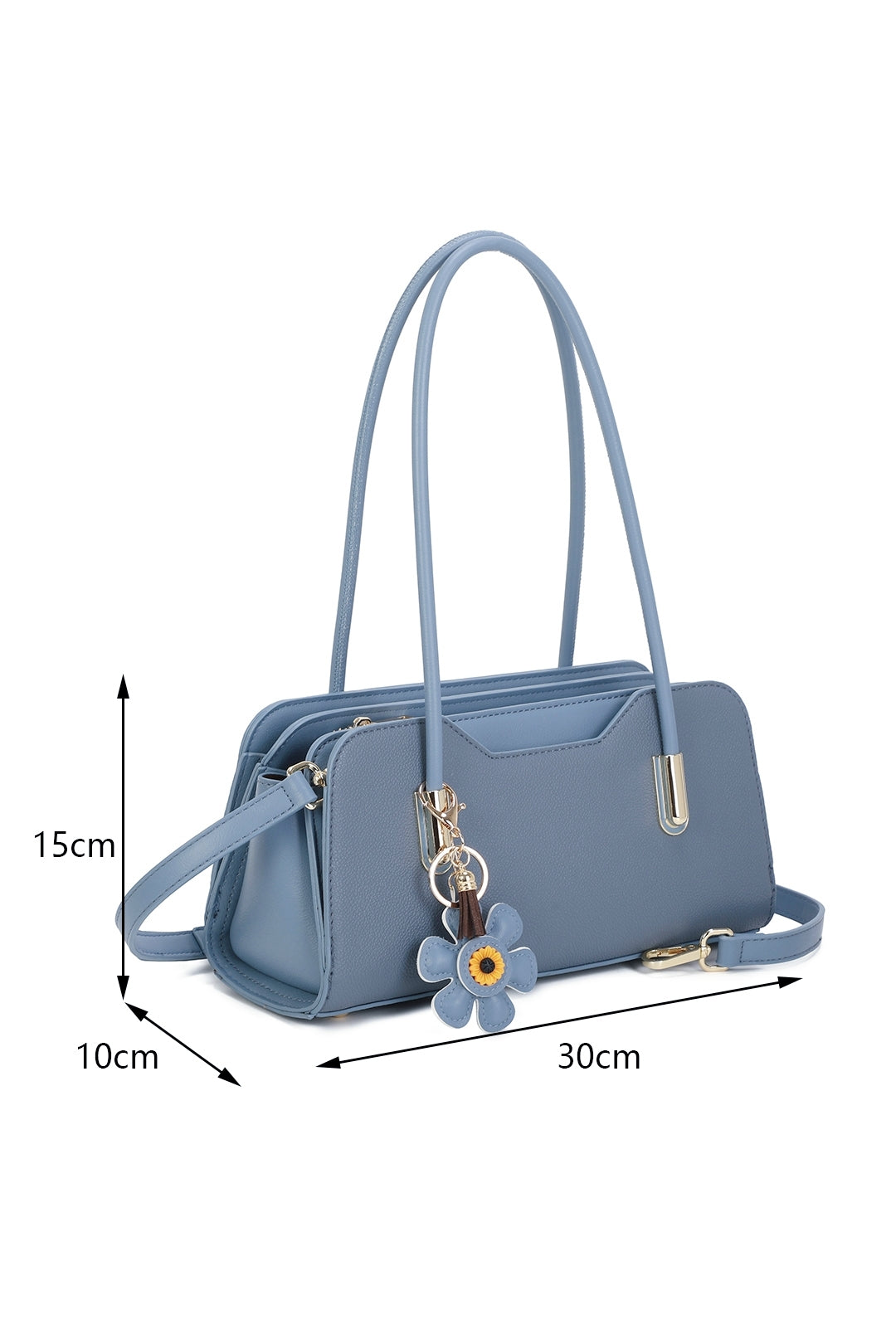 Aveline PU Leather baguette-style Top Handle Bag - RY260535