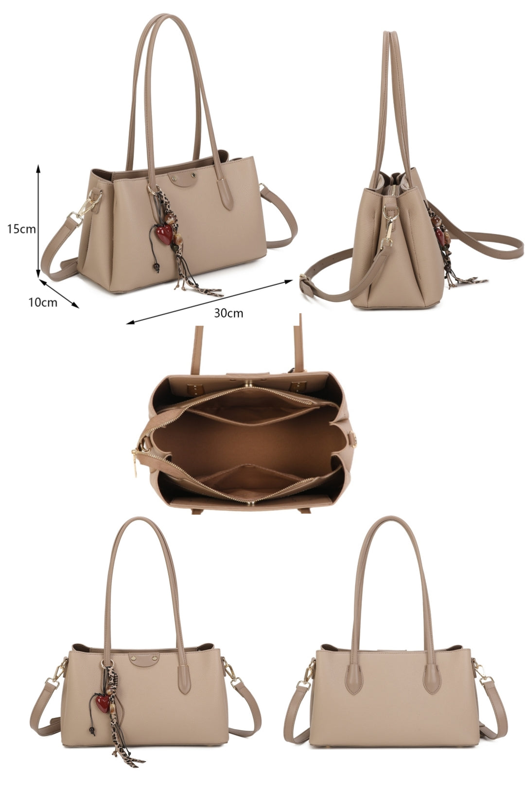 Aveline PU Leather baguette-style Top Handle Bag - RY260535
