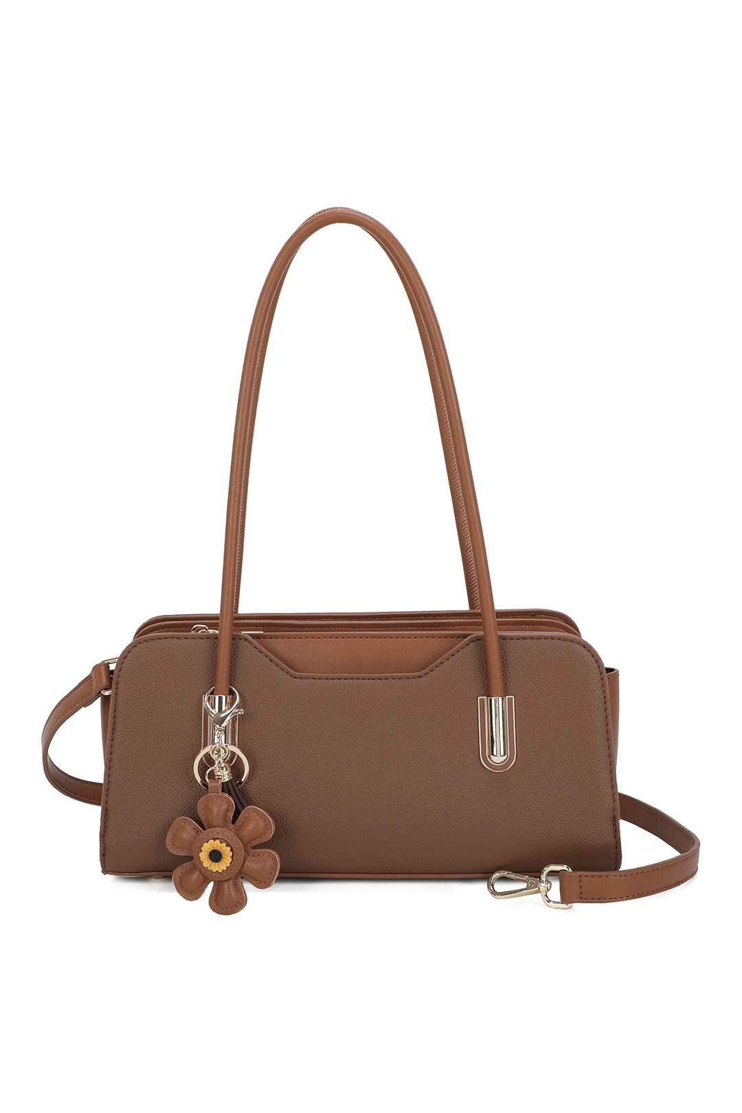 Aveline PU Leather baguette-style Top Handle Bag - RY260535