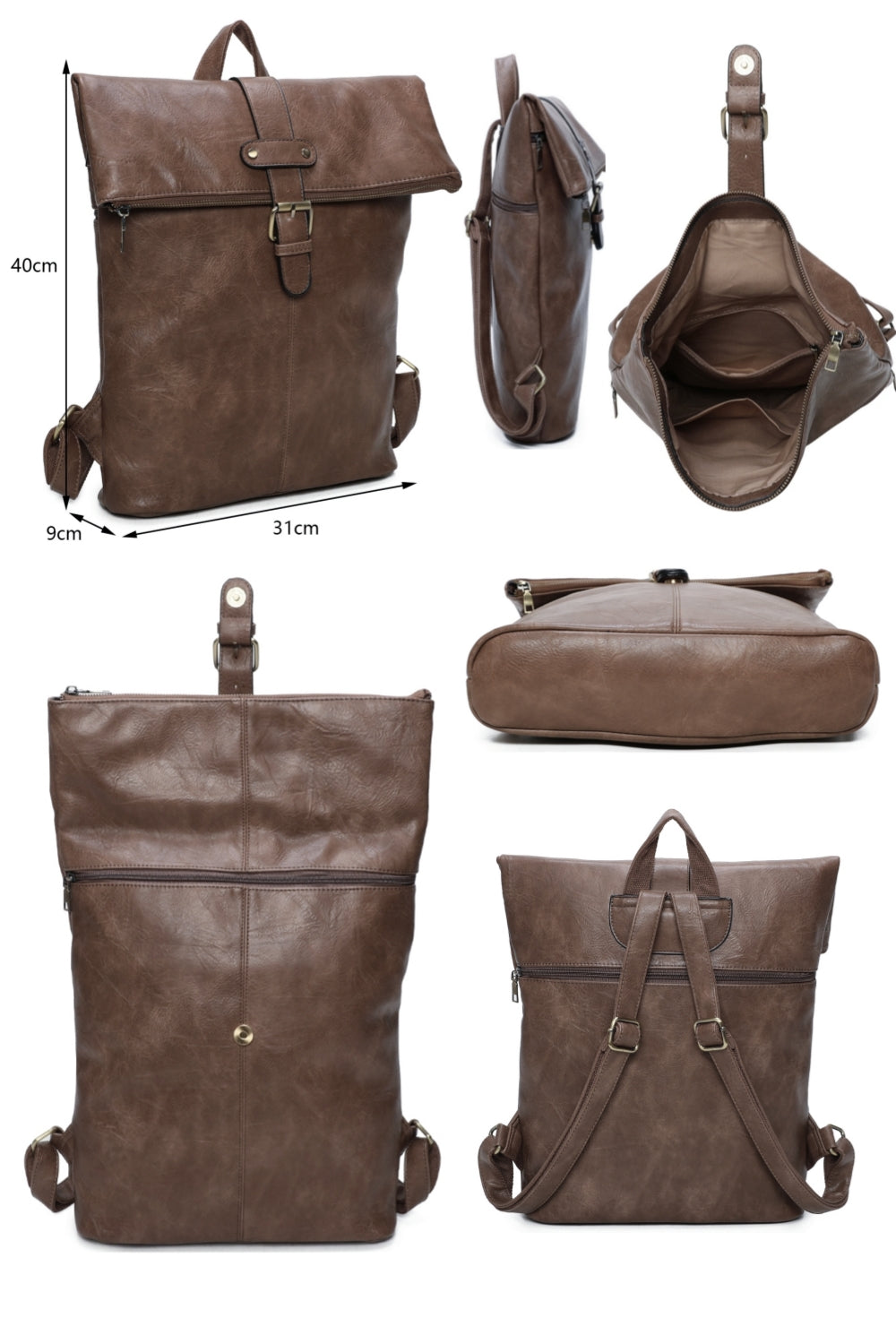 Bravaro Unisex Foldtop Backpack - RX250583