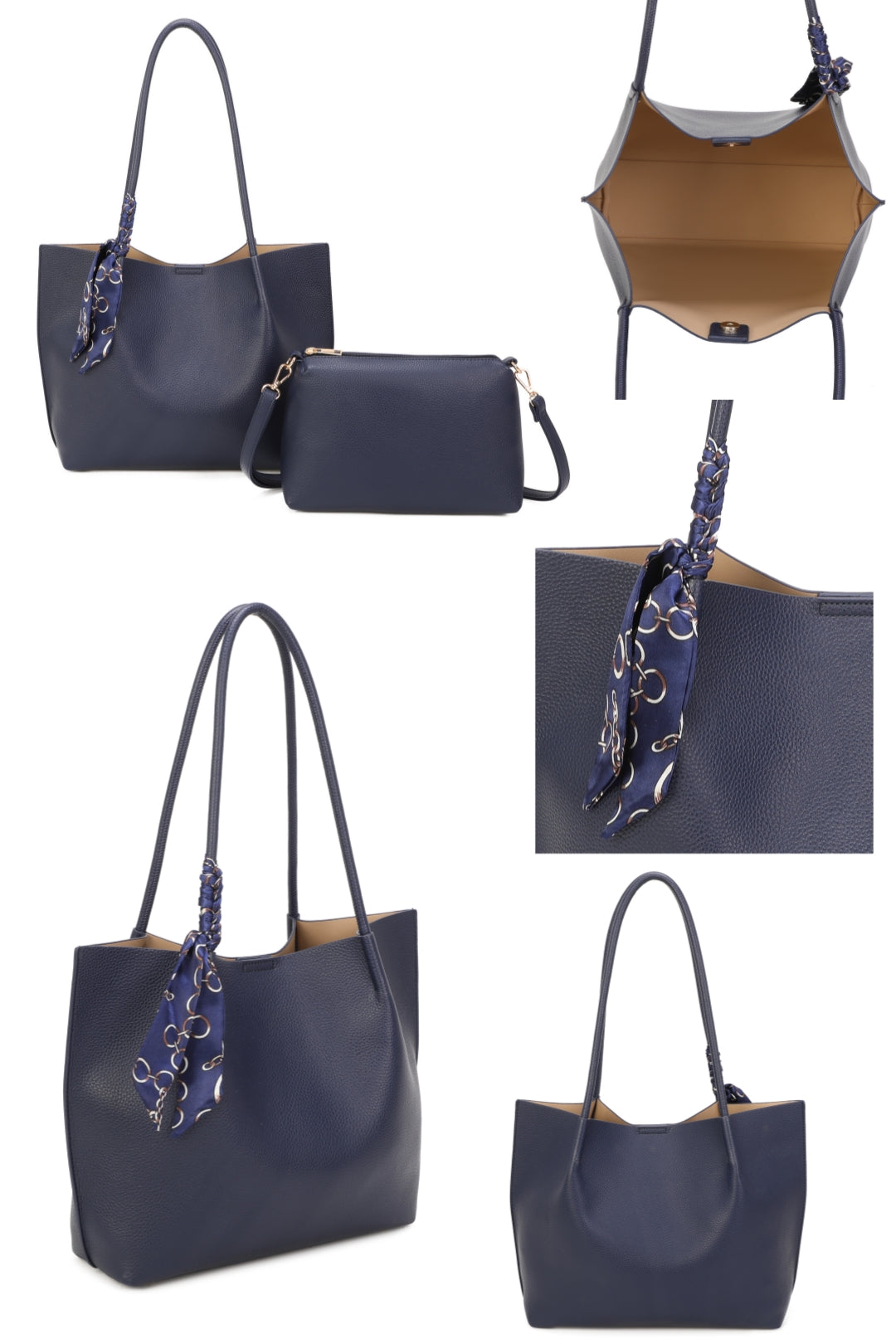 Noa Oversize 2in1 Minimalist Tote Bag With A Crossbody Bag - RJ250973
