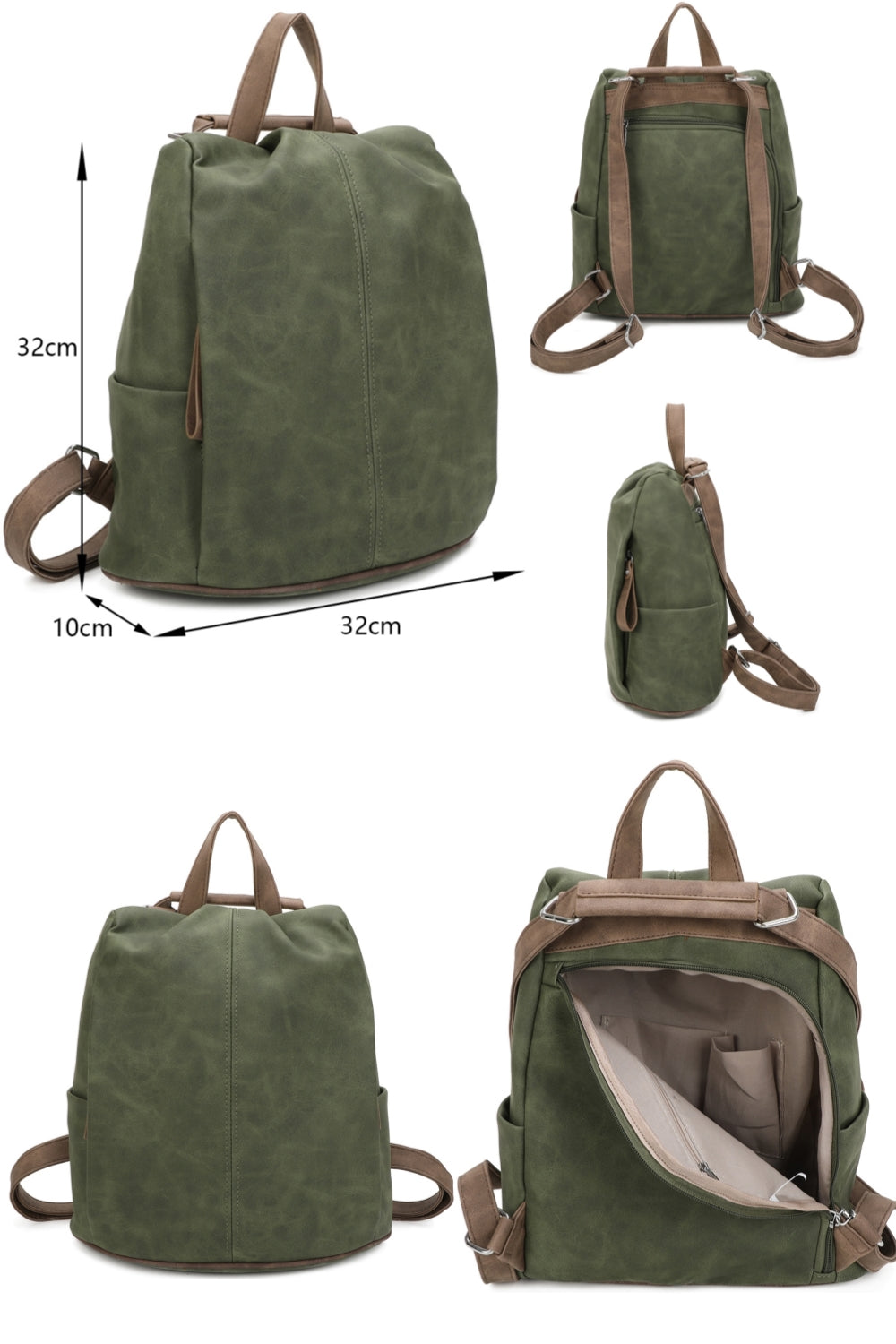 EverTrail Suede PU Leather Backpack - RB240511N