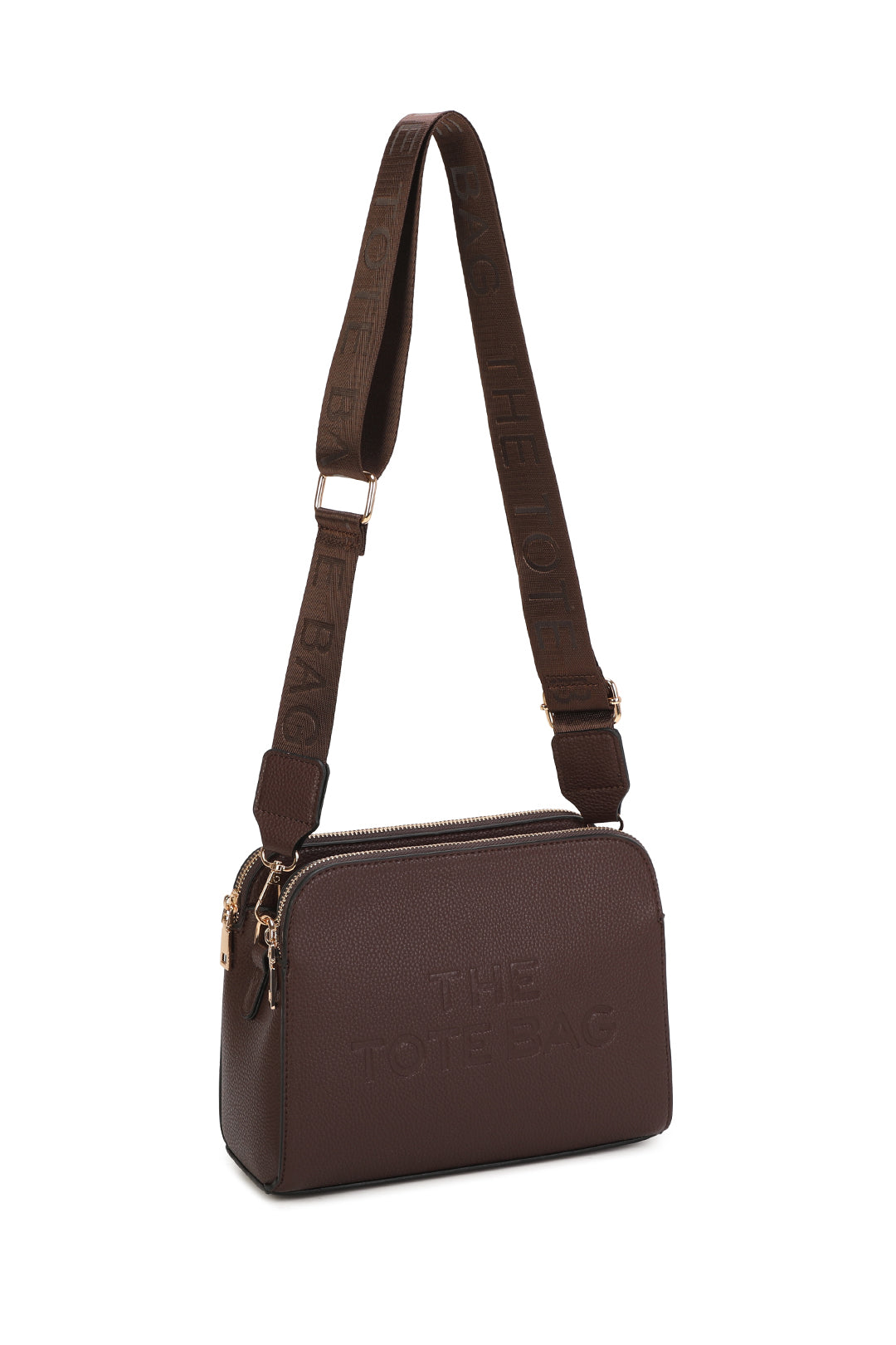 Verity Three Zipped Sections Triple Compartments Crossbody Tote Bag - RM230417