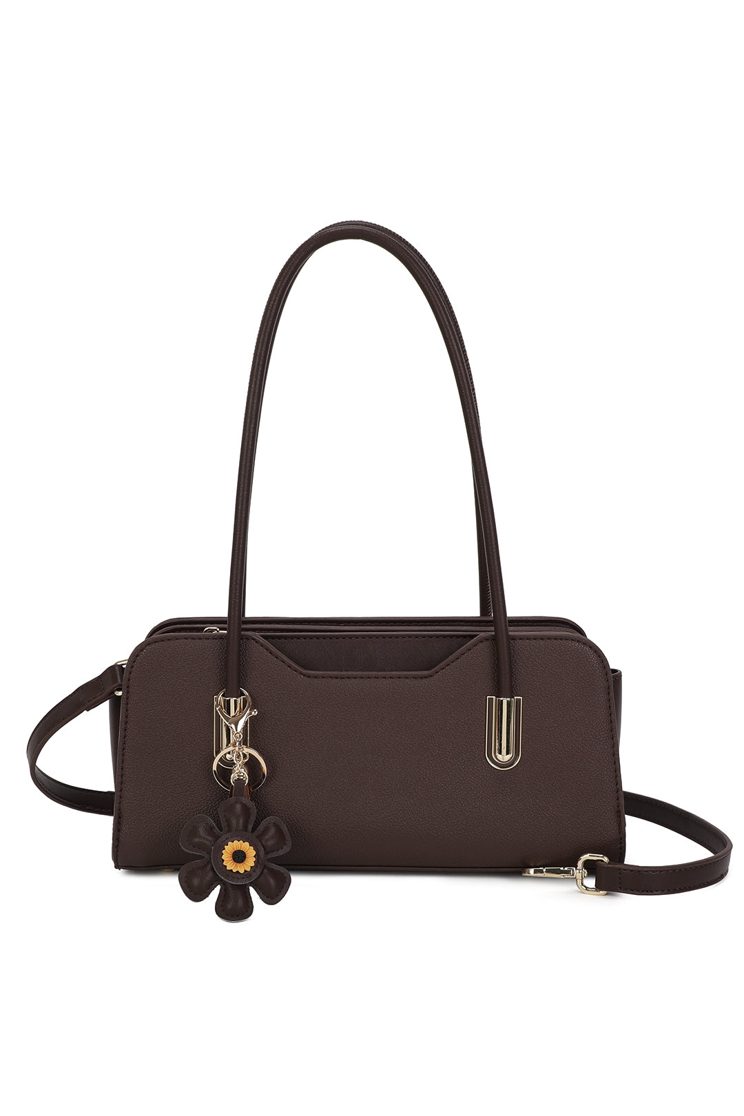 Aveline PU Leather baguette-style Top Handle Bag - RY260535