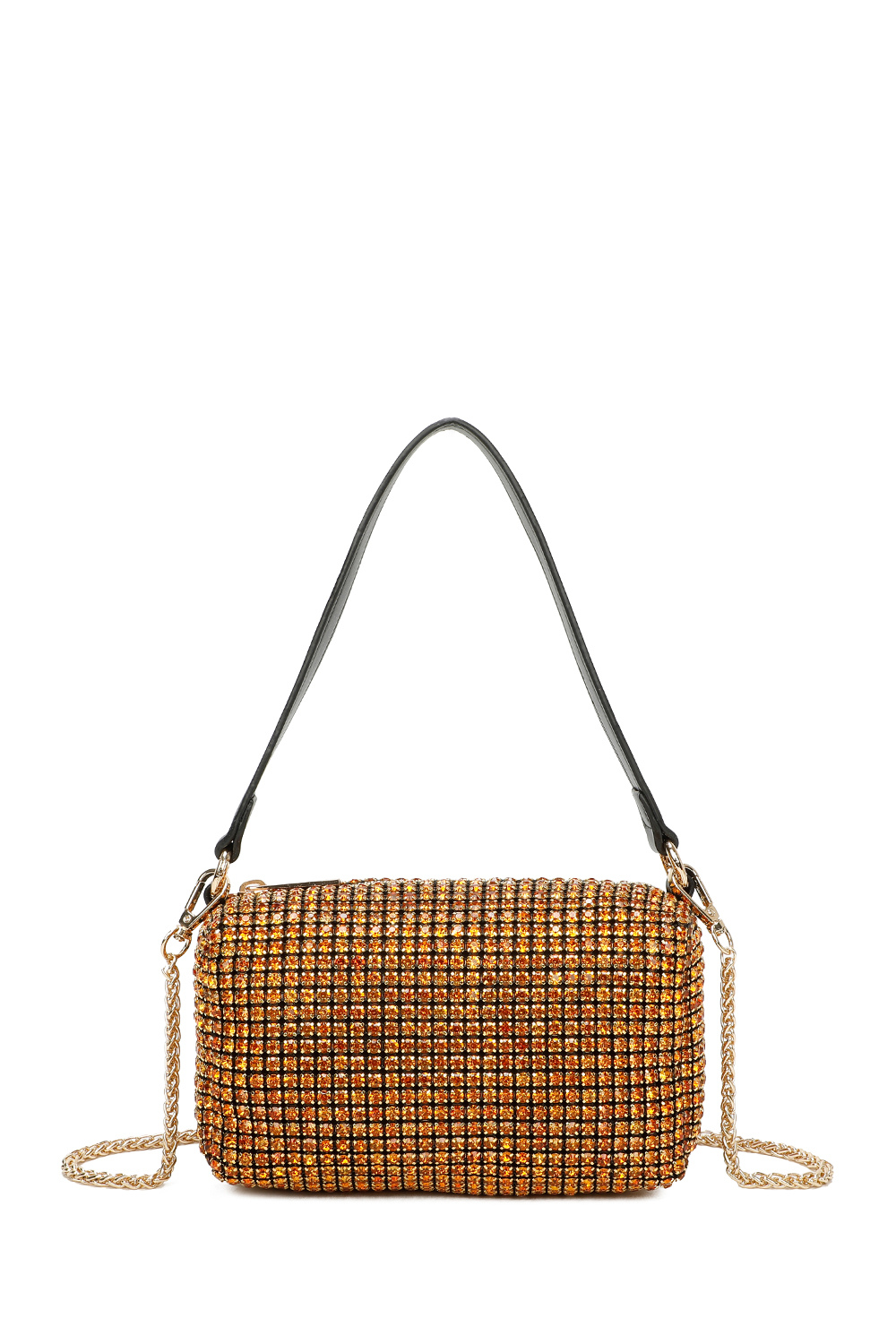 Diamond Embellished Chain Shoulder Bag