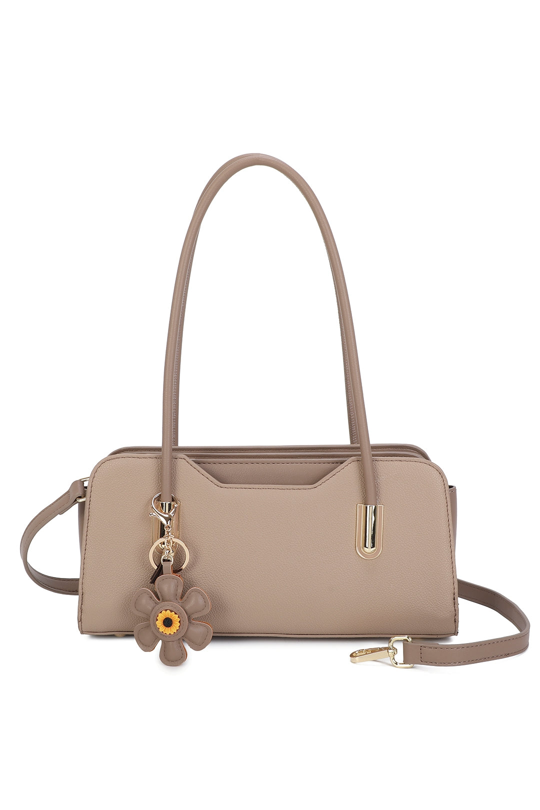 Aveline PU Leather baguette-style Top Handle Bag - RY260535