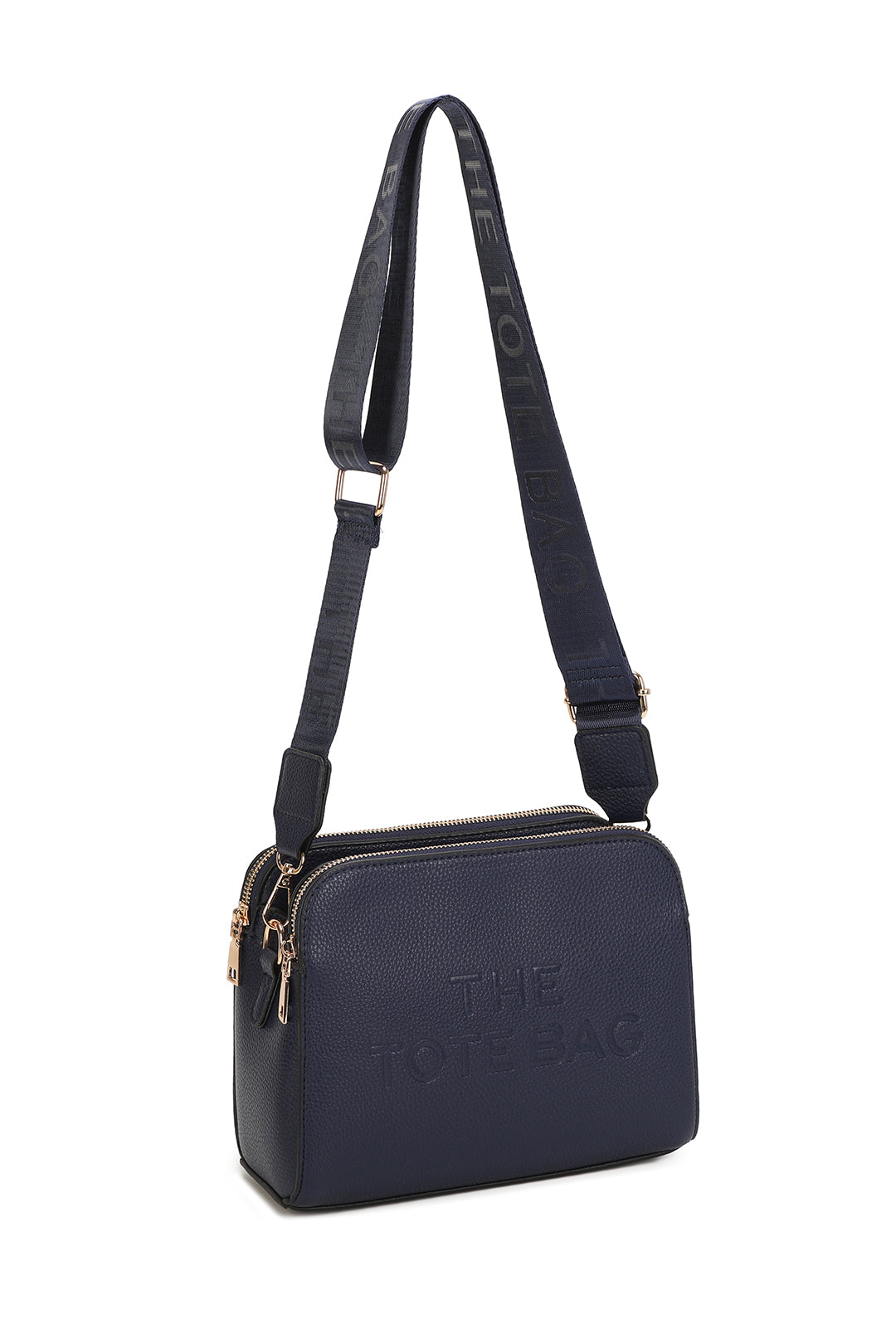 Verity Three Zipped Sections Triple Compartments Crossbody Tote Bag - RM230417