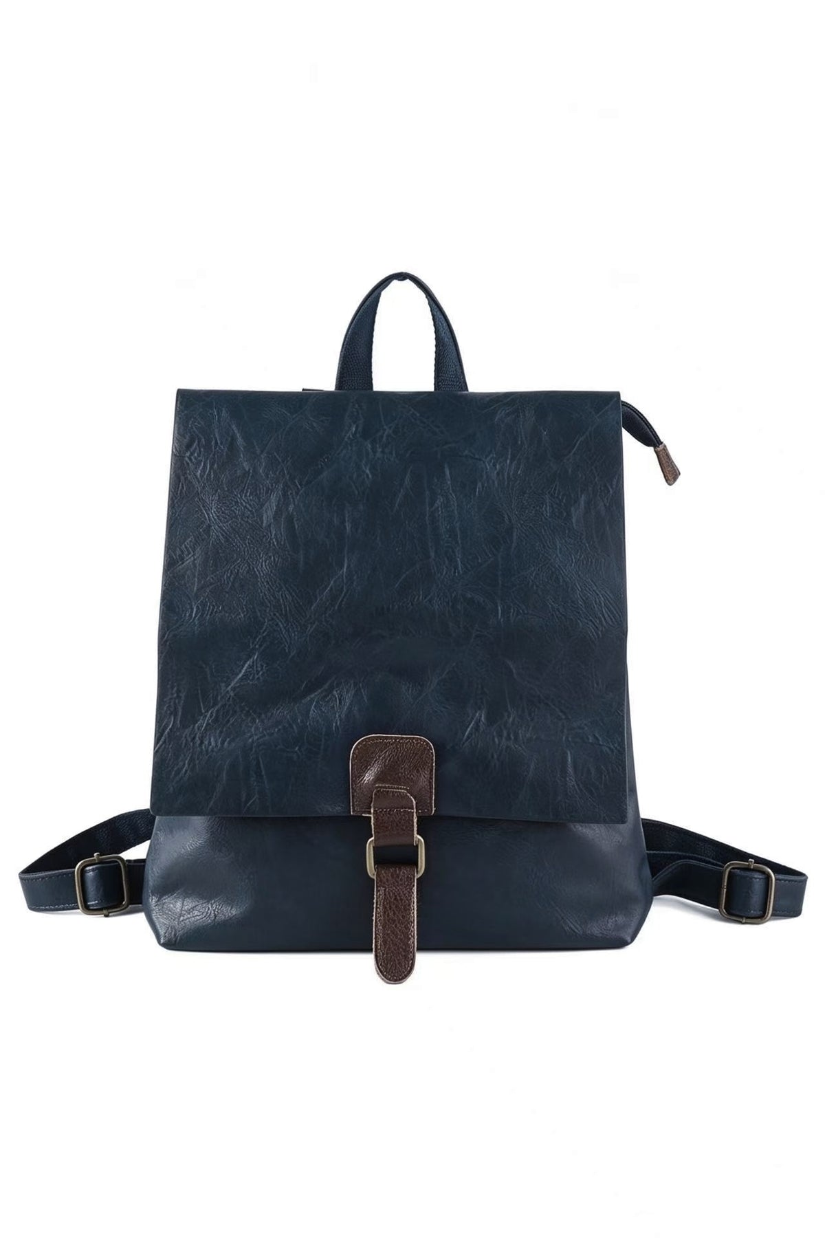 Gino PU Leather Convertible Backpack Crossbody Bag with Real Leather Magnetic Fastening - RX260521