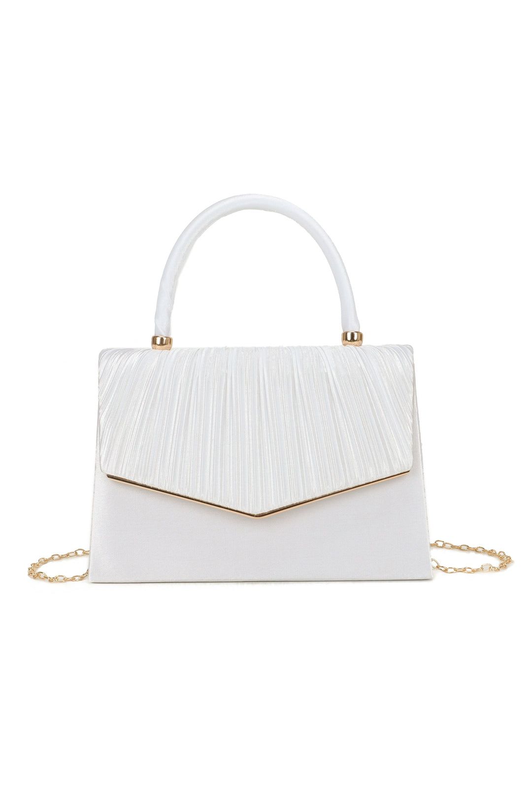 Atelier Pleated Satin Top Handle Clutch Bag - RZ2513
