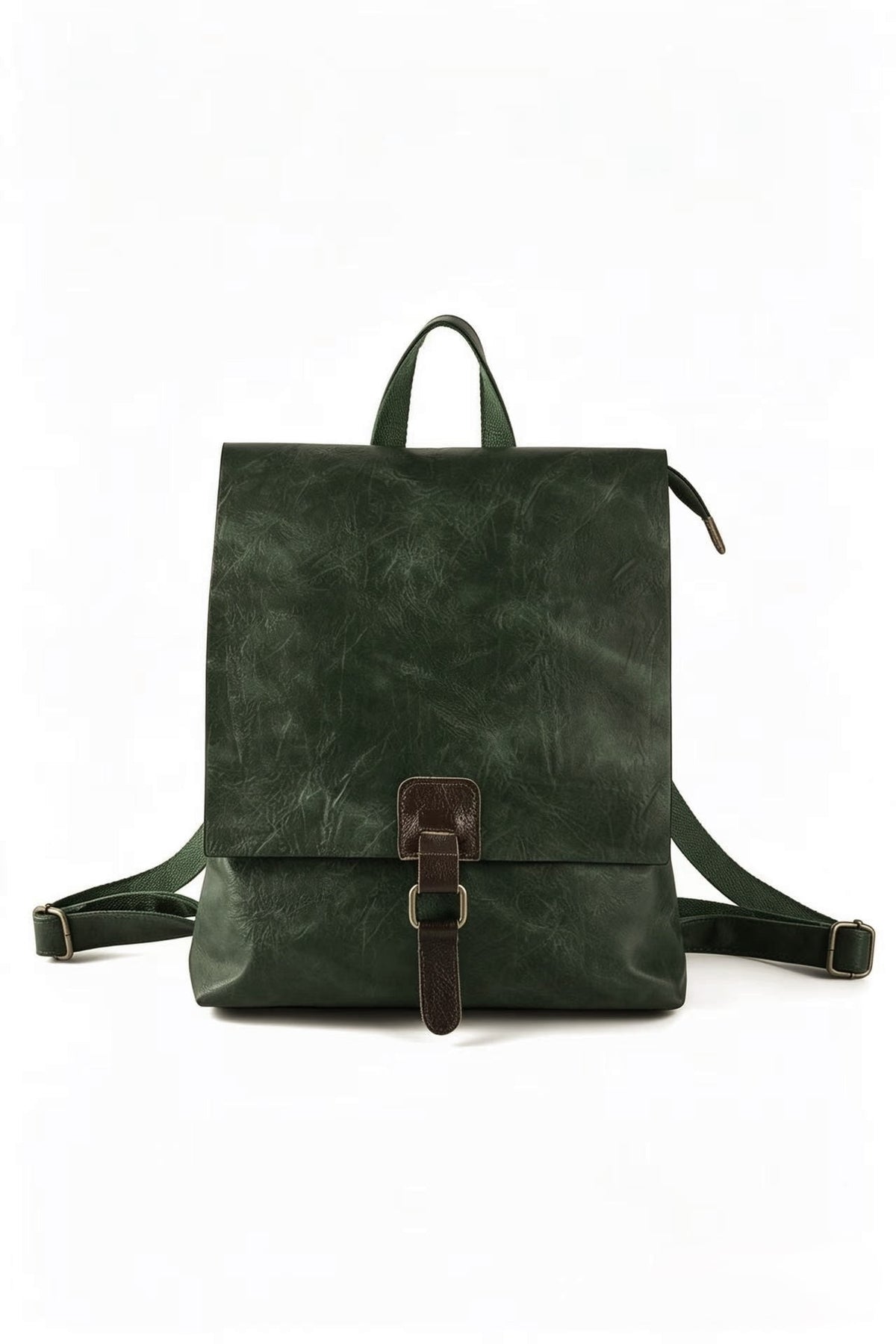 Gino PU Leather Convertible Backpack Crossbody Bag with Real Leather Magnetic Fastening - RX260521