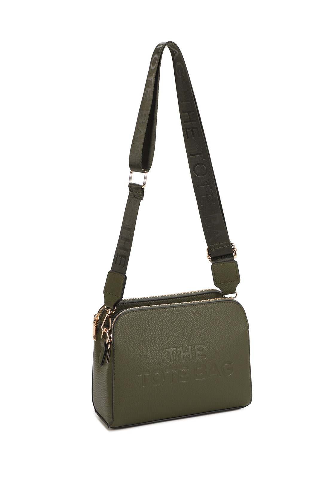 Verity Three Zipped Sections Triple Compartments Crossbody Tote Bag - RM230417