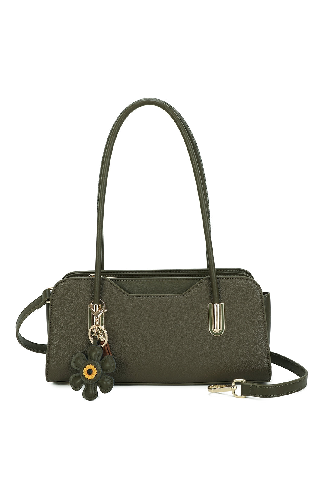 Aveline PU Leather baguette-style Top Handle Bag - RY260535