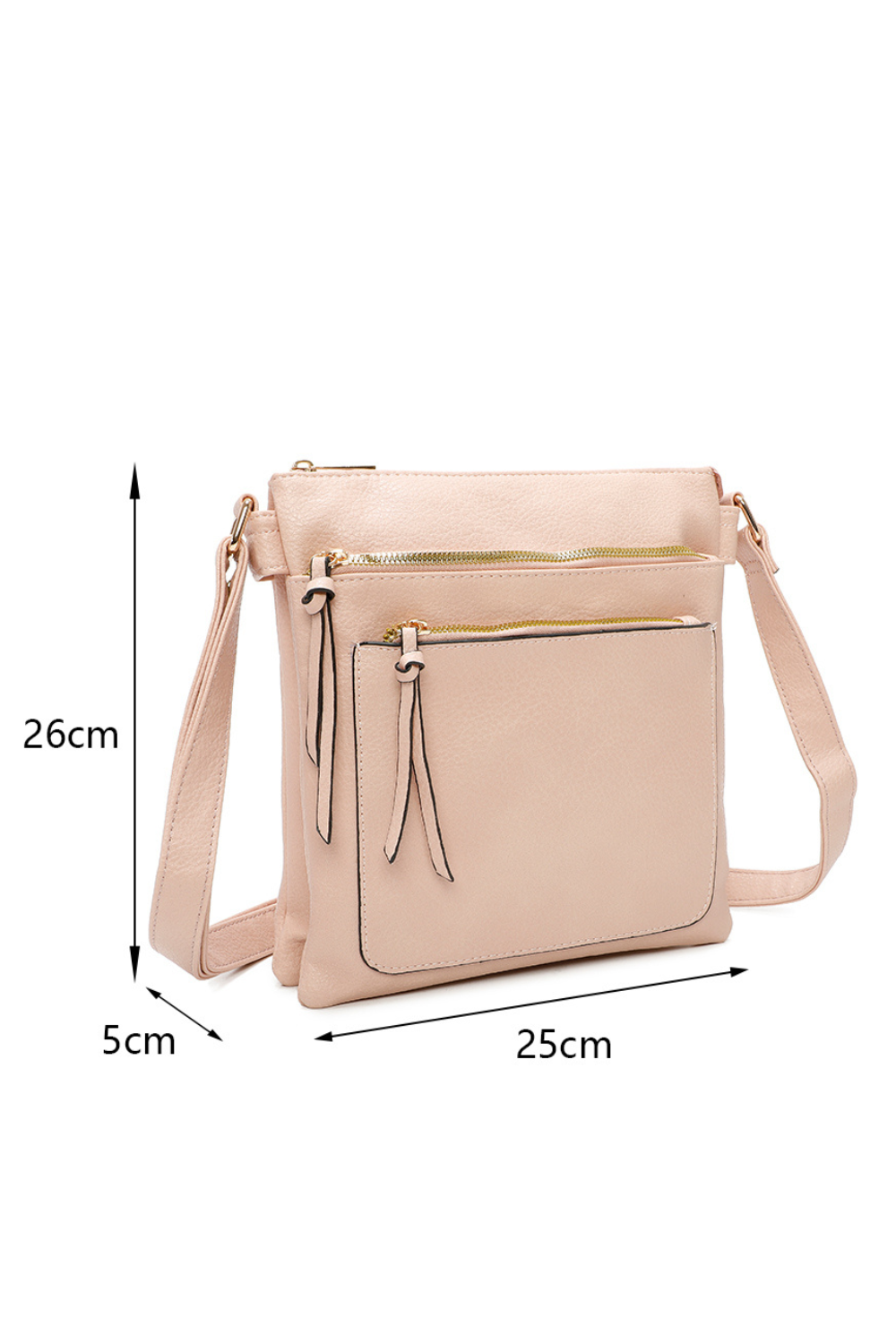 Crossbody Swift Triple zip Messenger Bag