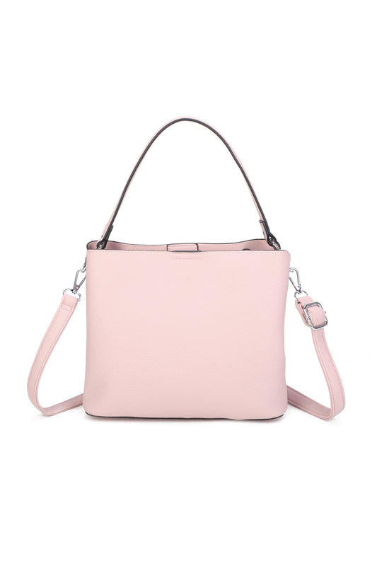 Enro Triple Compartments PU Leather Top Handle Bag With A Lock - RB250953