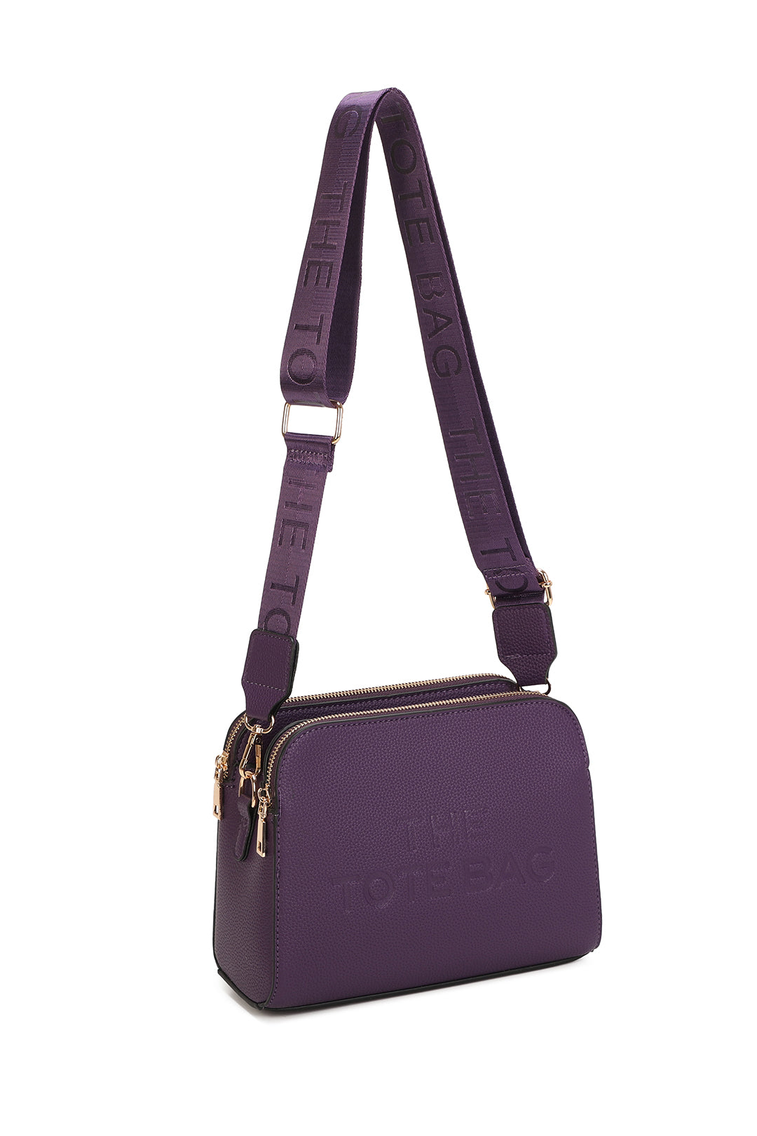 Verity Three Zipped Sections Triple Compartments Crossbody Tote Bag - RM230417