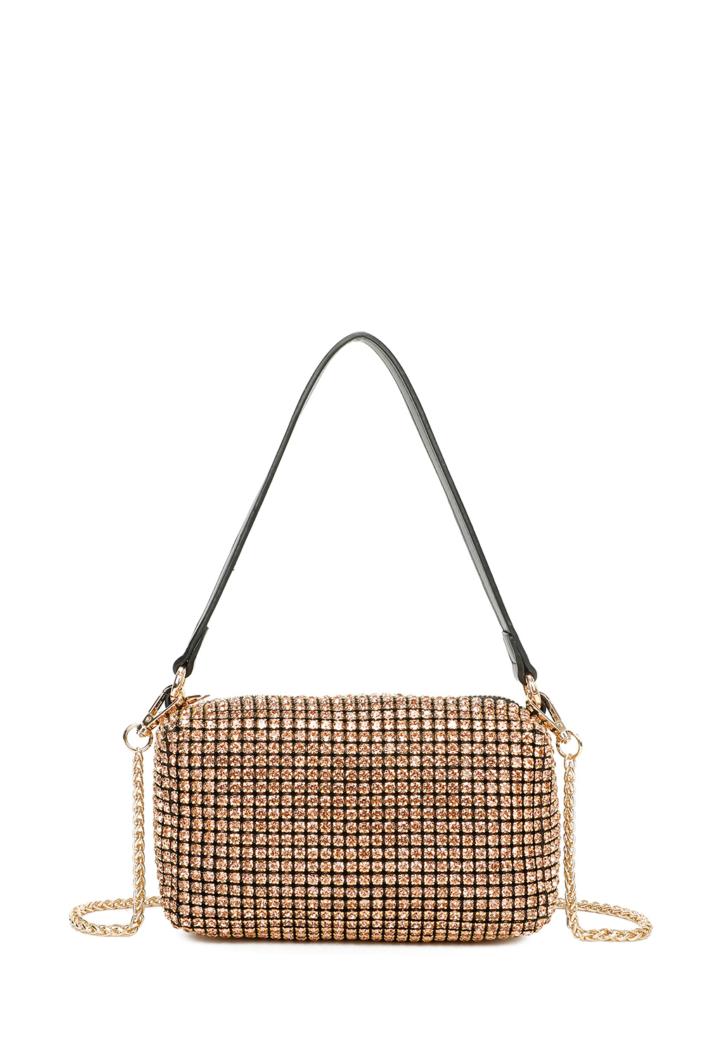 Diamond Embellished Chain Shoulder Bag