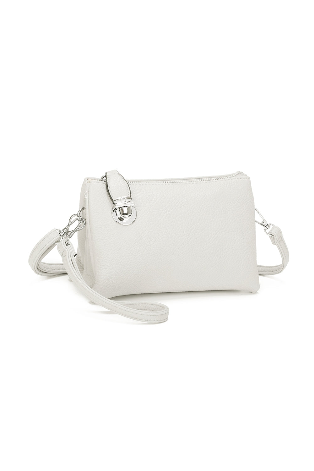 Elara PU Leather Triple Compartment Crossbody Bag With Fixed Lock - RM250611